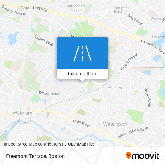 Freemont Terrace map