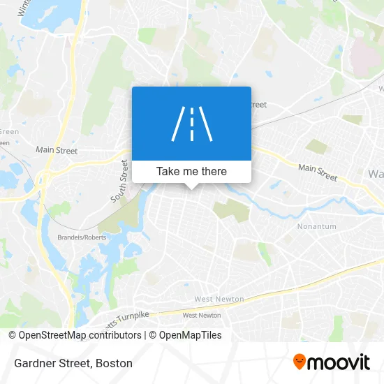 Gardner Street map