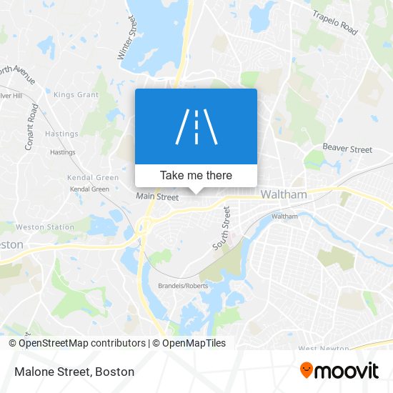 Malone Street map