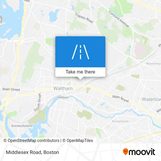 Middlesex Road map