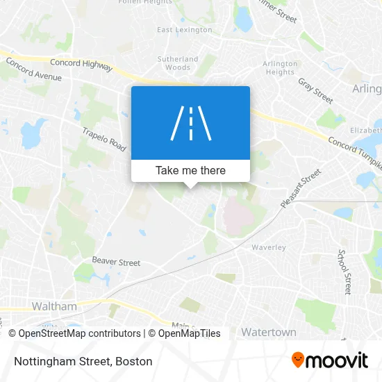 Nottingham Street map