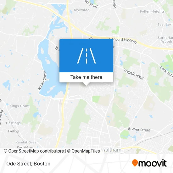 Ode Street map