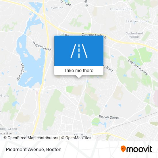 Mapa de Piedmont Avenue