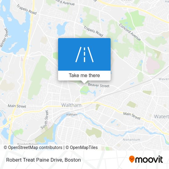 Robert Treat Paine Drive map