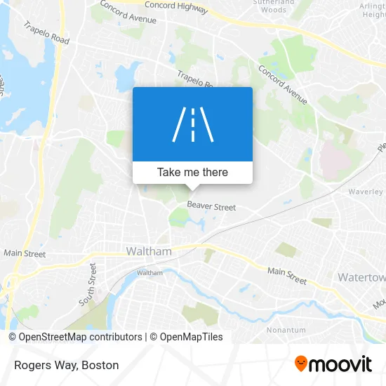 Rogers Way map