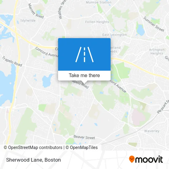 Sherwood Lane map