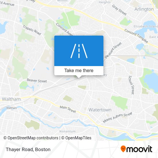 Mapa de Thayer Road