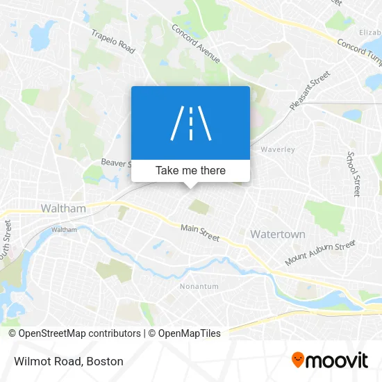 Wilmot Road map