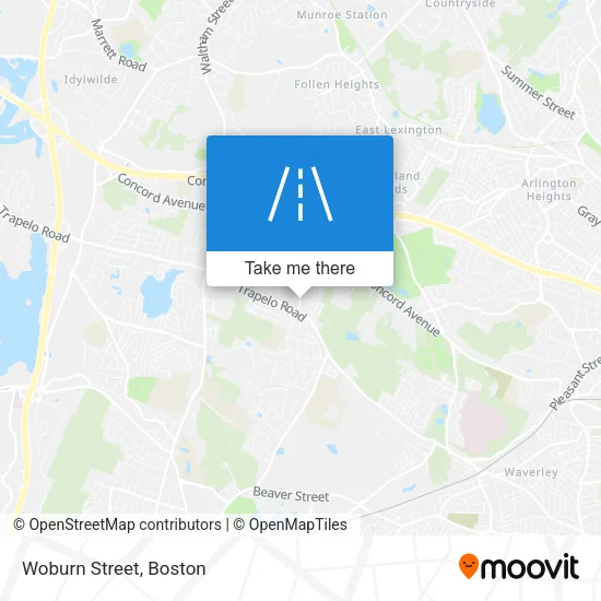 Woburn Street map
