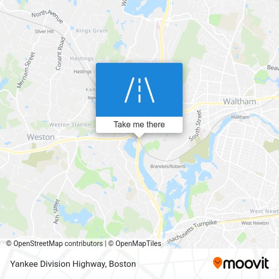 Mapa de Yankee Division Highway