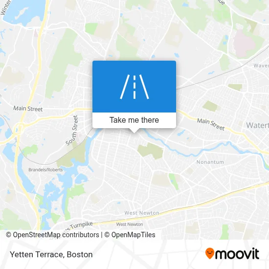 Yetten Terrace map