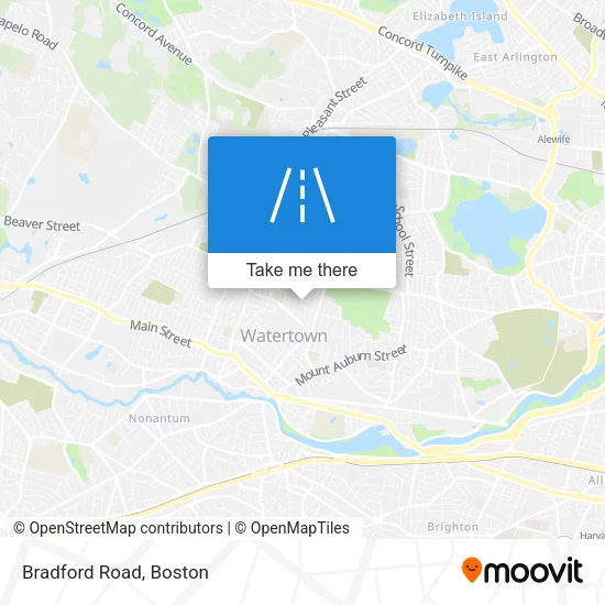 Bradford Road map