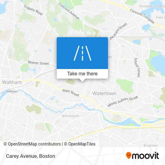 Carey Avenue map