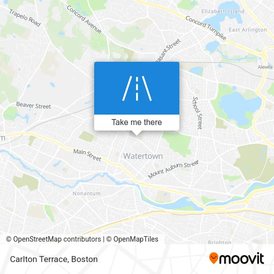 Carlton Terrace map