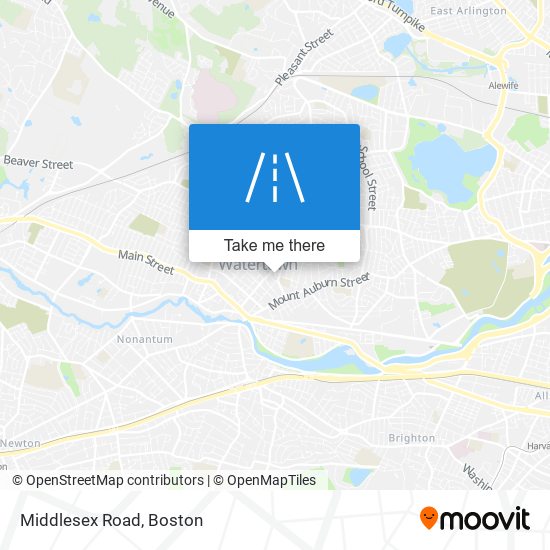 Middlesex Road map