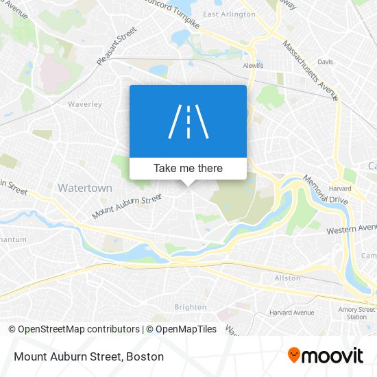Mount Auburn Street map