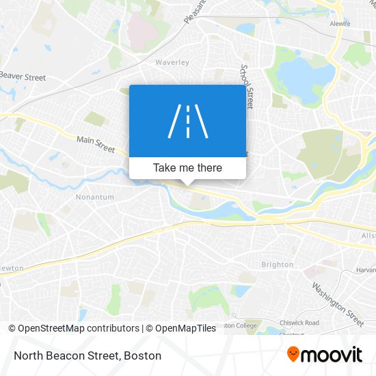 North Beacon Street map