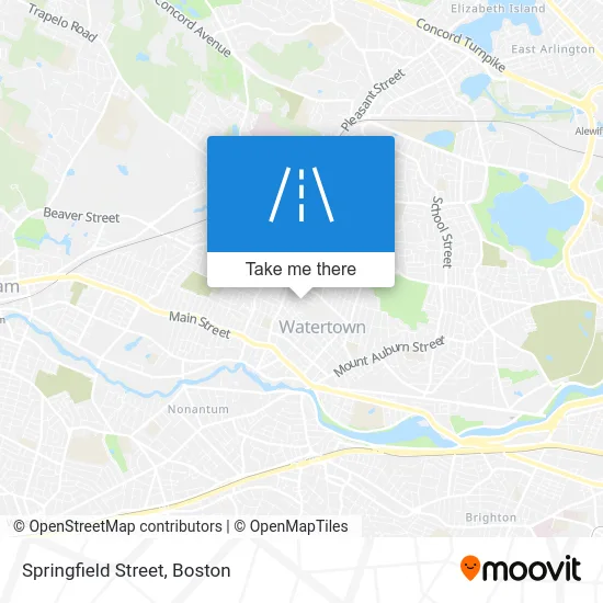 Springfield Street map