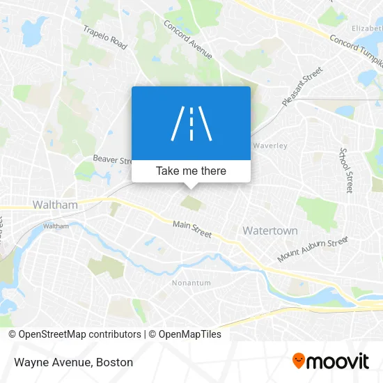 Wayne Avenue map