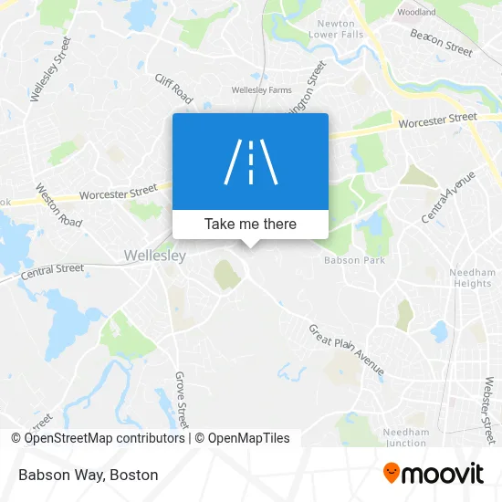 Babson Way map