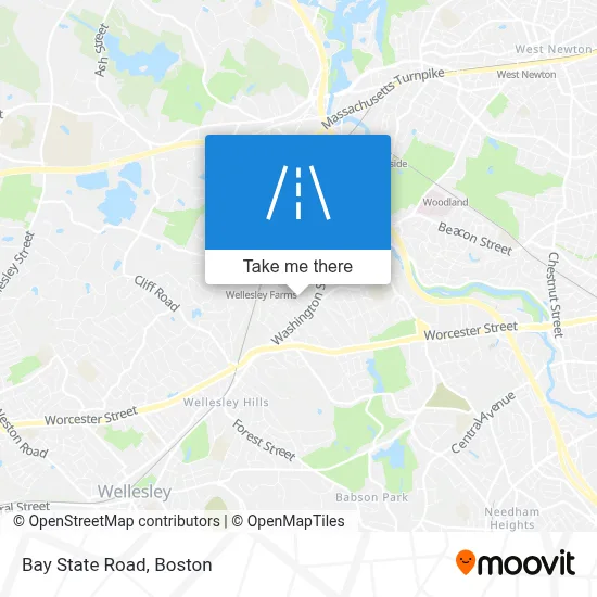 Bay State Road map