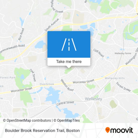 Boulder Brook Reservation Trail map