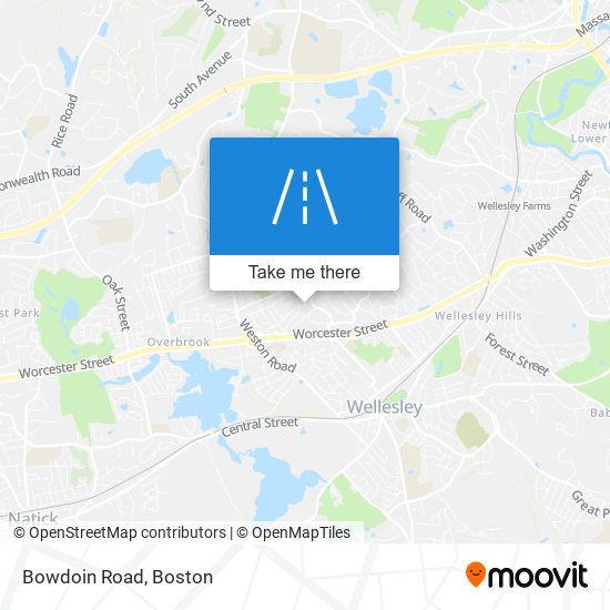Mapa de Bowdoin Road