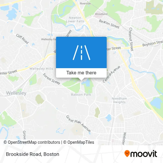 Brookside Road map