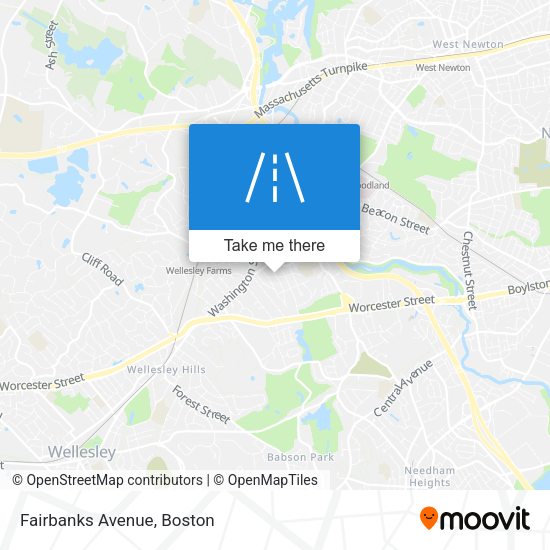 Mapa de Fairbanks Avenue