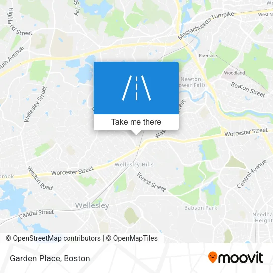 Mapa de Garden Place