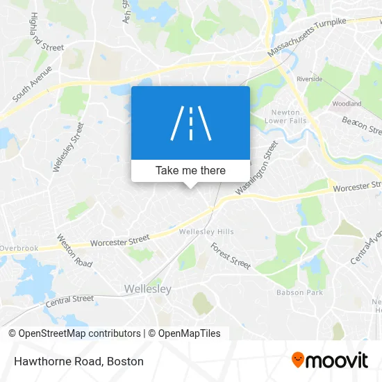 Hawthorne Road map