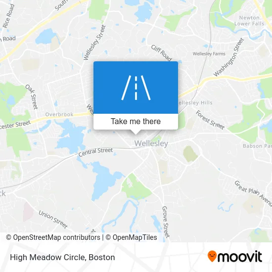 High Meadow Circle map