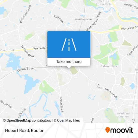 Mapa de Hobart Road