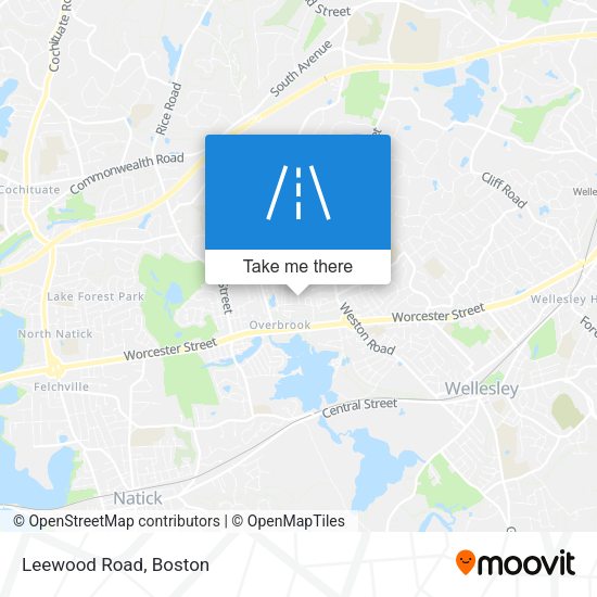 Leewood Road map