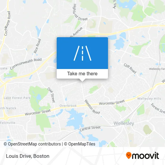 Louis Drive map