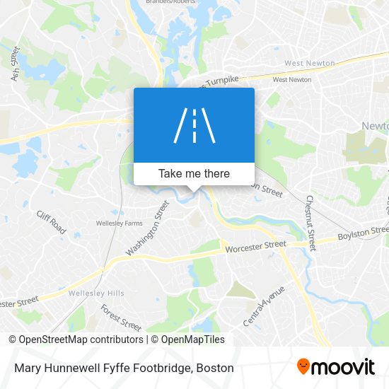Mapa de Mary Hunnewell Fyffe Footbridge