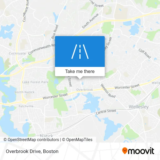 Overbrook Drive map