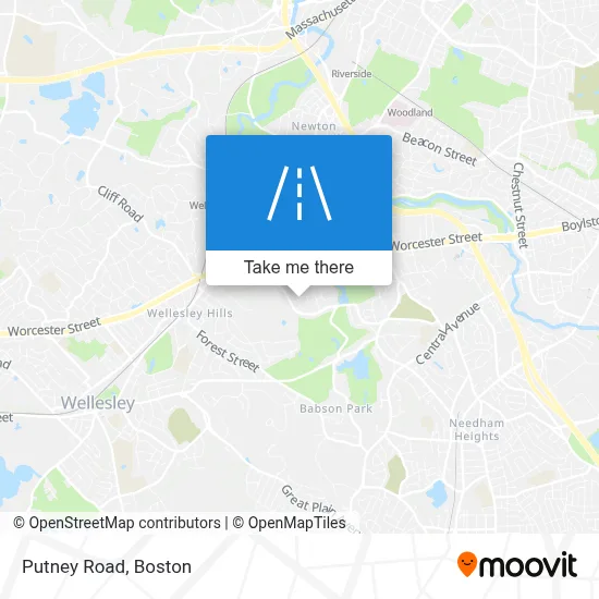 Putney Road map