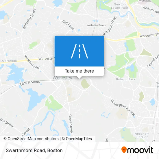 Swarthmore Road map