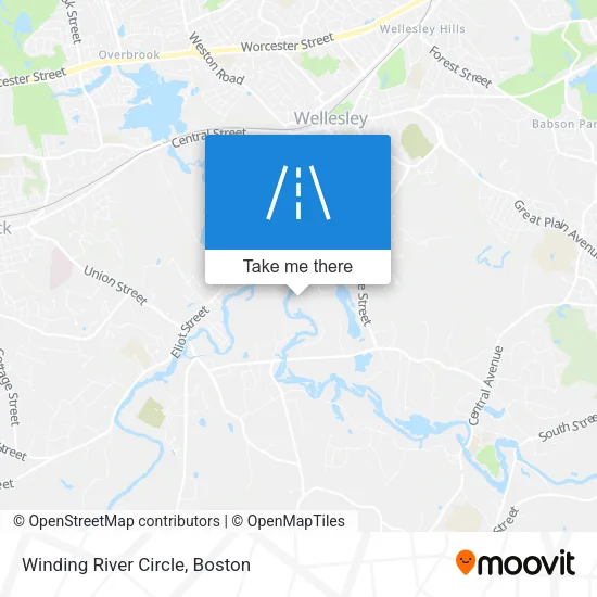 Winding River Circle map