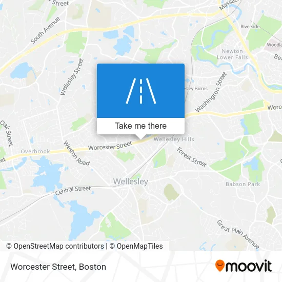 Worcester Street map