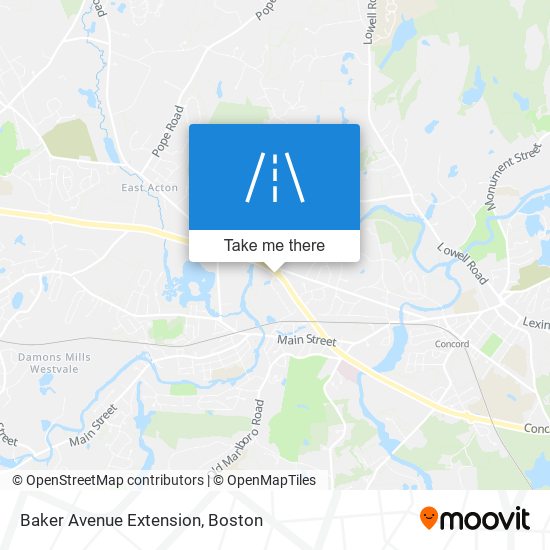 Mapa de Baker Avenue Extension