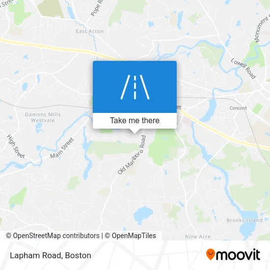 Lapham Road map