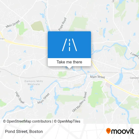 Pond Street map