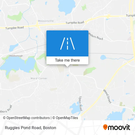 Ruggles Pond Road map
