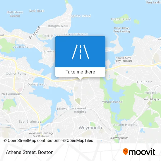 Athens Street map