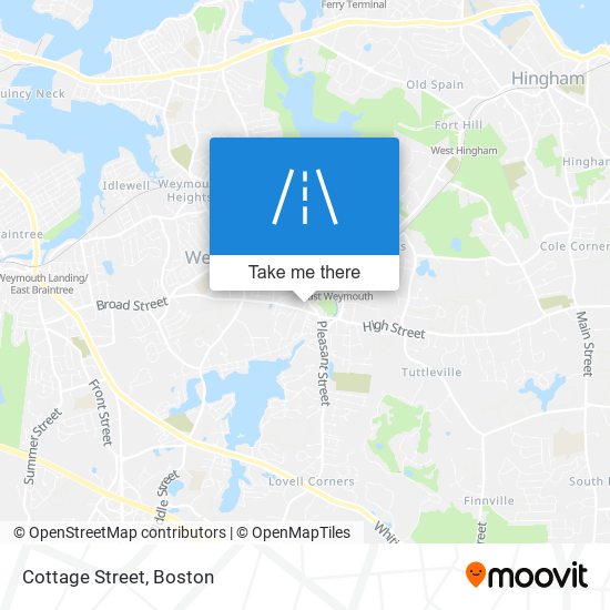 Cottage Street map