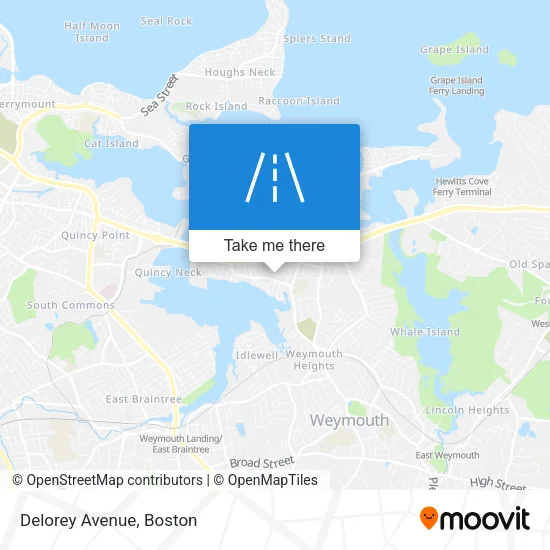 Delorey Avenue map