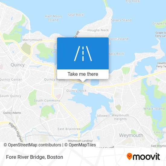 Fore River Bridge map