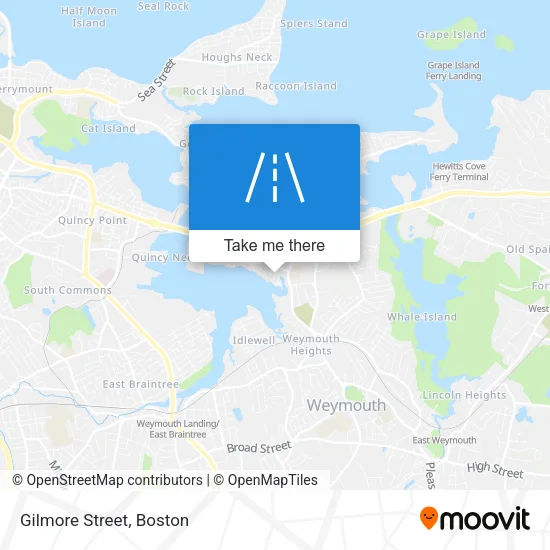 Gilmore Street map